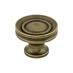 Button Faced Knob ( Zinc Alloy | German Bronze - Somerset II Collection ) | Manufactured Globally