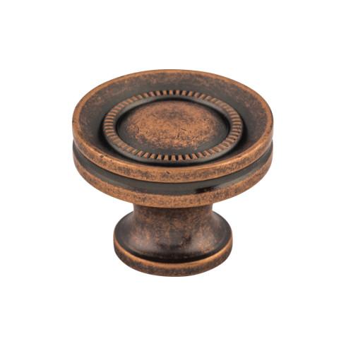 Button Faced Knob ( Zinc Alloy | Antique Copper - Somerset II Collection ) | Manufactured Globally