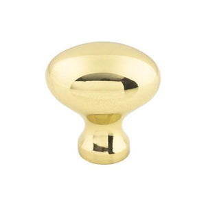 Egg Knob ( Zinc Alloy | Polished Brass - Somerset II Collection ) | Manufactured Globally