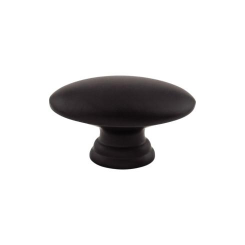 Oval Knob ( Zinc Alloy | Flat Black - Dakota Collection ) | Manufactured Globally