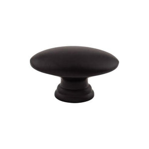 Oval Knob ( Zinc Alloy | Flat Black - Dakota Collection ) | Manufactured Globally