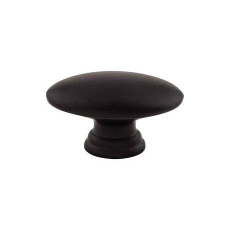 Oval Knob ( Zinc Alloy | Flat Black - Dakota Collection ) | Manufactured Globally