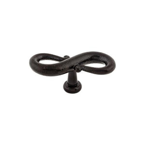 S-Shaped Knob ( Steel | Patina Black - Normandy Collection ) | Manufactured Globally