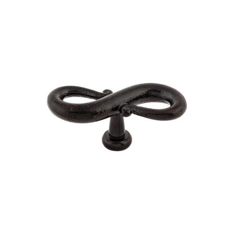 S-Shaped Knob ( Steel | Patina Black - Normandy Collection ) | Manufactured Globally