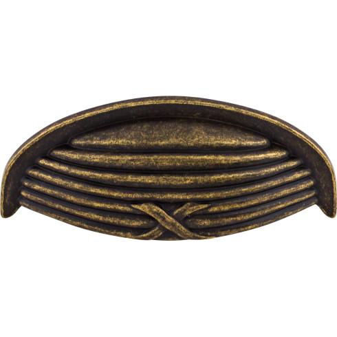 Ribbon & Reed Cup Pull ( Zinc Alloy | German Bronze - Edwardian Collection ) | Manufactured Globally