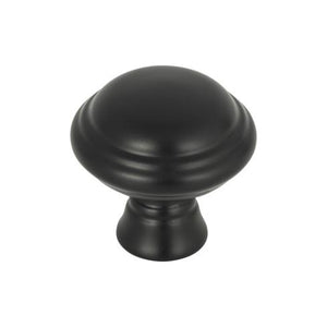 Henderson Knob ( Zinc Alloy | Flat Black - Grace Collection ) | Manufactured Globally