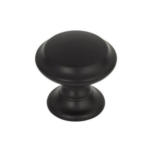 Barrow Knob ( Zinc Alloy | Flat Black - Grace Collection ) | Manufactured Globally