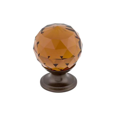 Wine Crystal Knob ( Brass | Oil Rubbed Bronze - Crystal Collection ) | Manufactured Globally