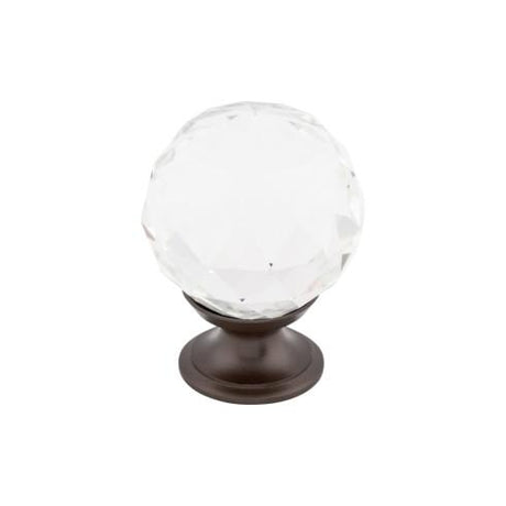 Clear Crystal Knob ( Brass | Oil Rubbed Bronze - Crystal Collection ) | Manufactured Globally