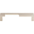Modern Metro Notch Pull A ( Zinc Alloy | Brushed Satin Nickel - Sanctuary II Collection ) | Manufactured Globally