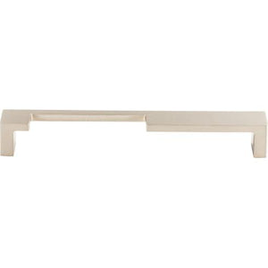 Modern Metro Notch Pull A ( Zinc Alloy | Brushed Satin Nickel - Sanctuary II Collection ) | Manufactured Globally