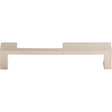 Modern Metro Notch Pull B ( Zinc Alloy | Brushed Satin Nickel - Sanctuary II Collection ) | Manufactured Globally