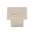 Modern Metro Slot Knob ( Zinc Alloy | Brushed Satin Nickel - Sanctuary II Collection ) | Manufactured Globally