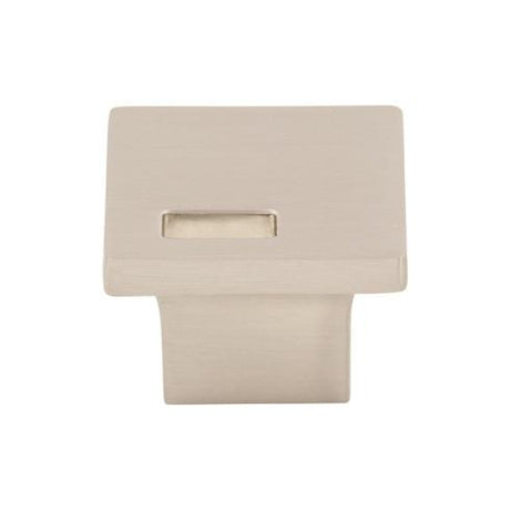 Modern Metro Slot Knob ( Zinc Alloy | Brushed Satin Nickel - Sanctuary II Collection ) | Manufactured Globally