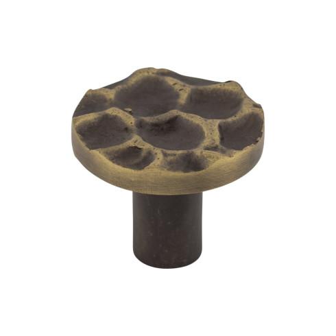 Cobblestone Round Knob ( Brass | Brass Antique - Cobblestone Collection ) | Manufactured Globally