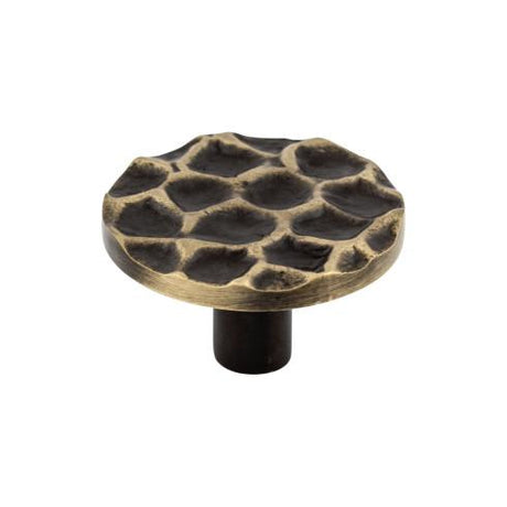 Cobblestone Round Knob ( Brass | Brass Antique - Cobblestone Collection ) | Manufactured Globally