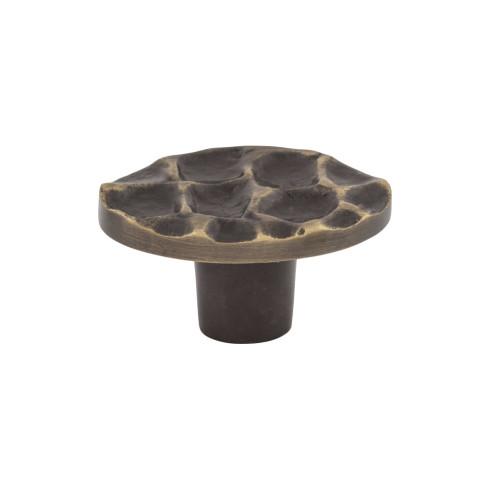 Cobblestone Oval Knob ( Brass | Brass Antique - Cobblestone Collection ) | Manufactured Globally