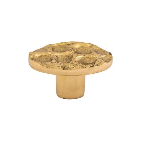 Cobblestone Oval Knob ( Brass | Brass - Cobblestone Collection ) | Manufactured Globally