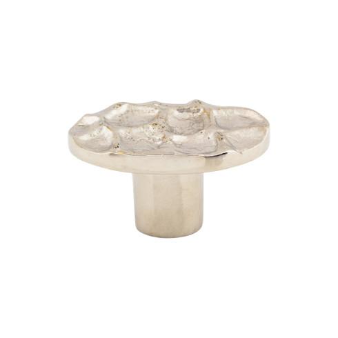 Cobblestone Oval Knob ( Brass | Polished Nickel - Cobblestone Collection ) | Manufactured Globally