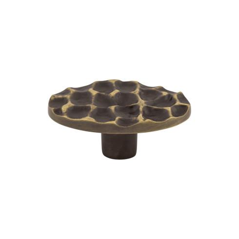 Cobblestone Oval Knob ( Brass | Brass Antique - Cobblestone Collection ) | Manufactured Globally