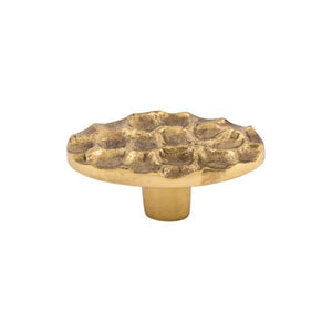 Cobblestone Oval Knob ( Brass | Brass - Cobblestone Collection ) | Manufactured Globally