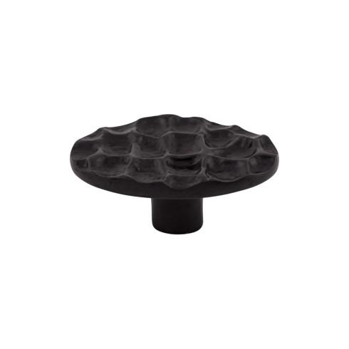 Cobblestone Oval Knob ( Brass | Coal Black - Cobblestone Collection ) | Manufactured Globally