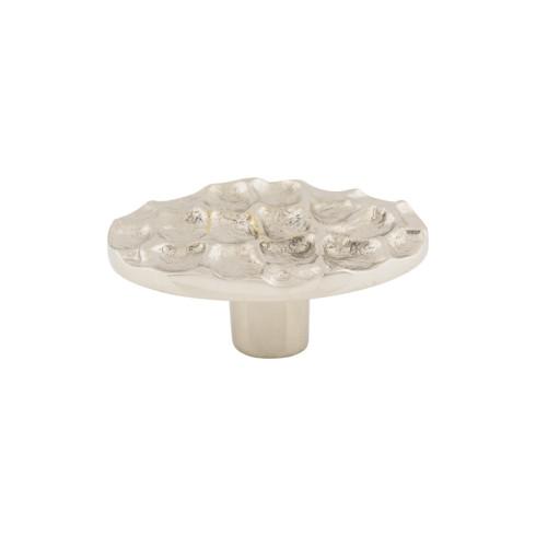 Cobblestone Oval Knob ( Brass | Polished Nickel - Cobblestone Collection ) | Manufactured Globally