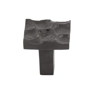 Cobblestone Square Knob ( Brass | Coal Black - Cobblestone Collection ) | Manufactured Globally