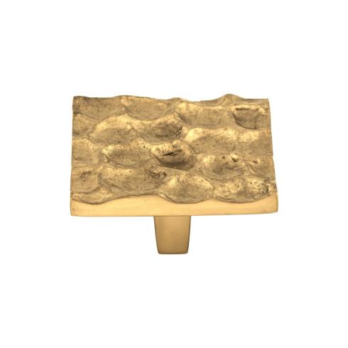 Cobblestone Square Knob ( Brass | Brass - Cobblestone Collection ) | Manufactured Globally