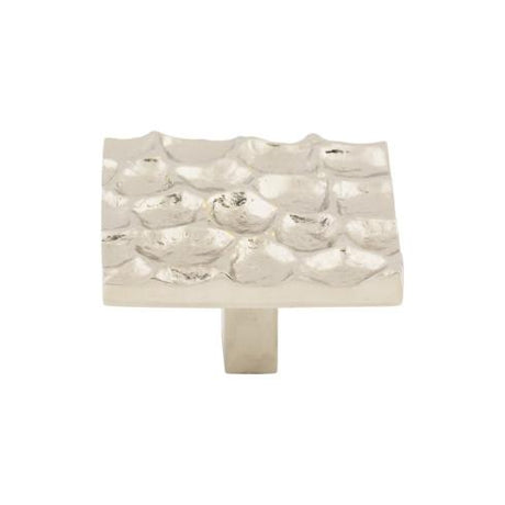 Cobblestone Square Knob ( Brass | Polished Nickel - Cobblestone Collection ) | Manufactured Globally