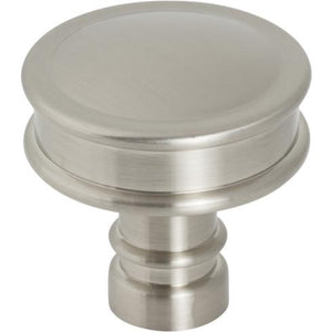 Cranford Knob ( Zinc Alloy | Brushed Satin Nickel - Morris Collection ) | Manufactured Globally