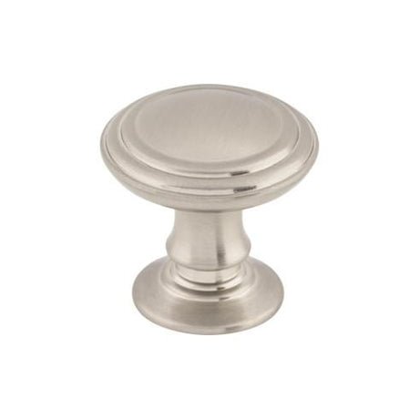 Reeded Knob ( Zinc Alloy | Brushed Satin Nickel - Chareau Collection ) | Manufactured Globally