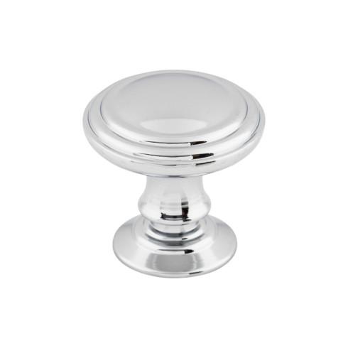 Reeded Knob ( Zinc Alloy | Polished Chrome - Chareau Collection ) | Manufactured Globally