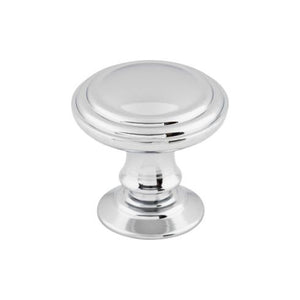Reeded Knob ( Zinc Alloy | Polished Chrome - Chareau Collection ) | Manufactured Globally