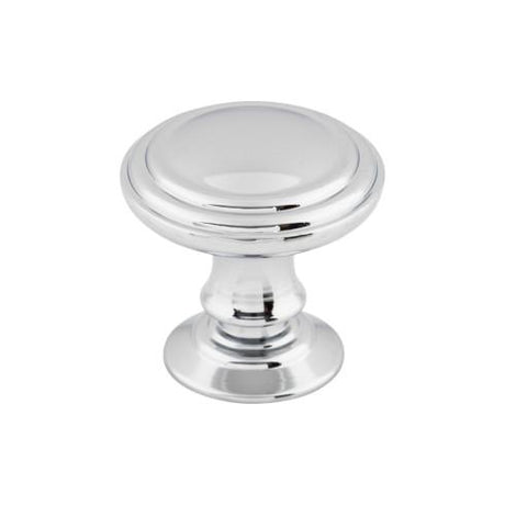 Reeded Knob ( Zinc Alloy | Polished Chrome - Chareau Collection ) | Manufactured Globally