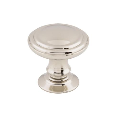Reeded Knob ( Zinc Alloy | Polished Nickel - Chareau Collection ) | Manufactured Globally