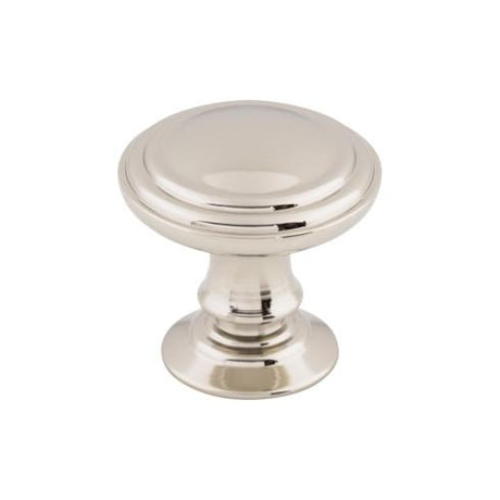 Reeded Knob ( Zinc Alloy | Polished Nickel - Chareau Collection ) | Manufactured Globally