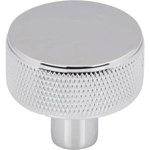 Burnham Round Knob ( Steel | Polished Chrome - Garrison Collection ) | Manufactured Globally