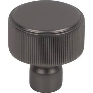 Dempsey Round Knob ( Steel | Ash Gray - Garrison Collection ) | Manufactured Globally