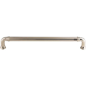 Reeded Appliance Pull ( Zinc Alloy | Polished Nickel - Chareau Collection ) | Manufactured Globally