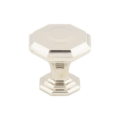 Chalet Knob ( Zinc Alloy | Polished Nickel - Chareau Collection ) | Manufactured Globally