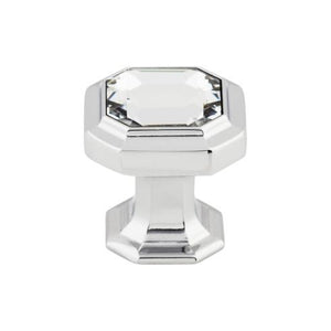 Crystal Emerald Knob ( Zinc Alloy | Polished Chrome - Chareau Collection ) | Manufactured Globally