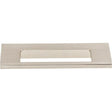 Europa Cut Out Tab Pull ( Zinc Alloy | Brushed Satin Nickel - Mercer Collection ) | Manufactured Globally