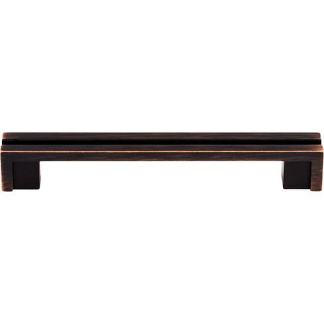 Flat Rail Pull ( Zinc Alloy | Tuscan Bronze - Sanctuary Collection ) | Manufactured Globally