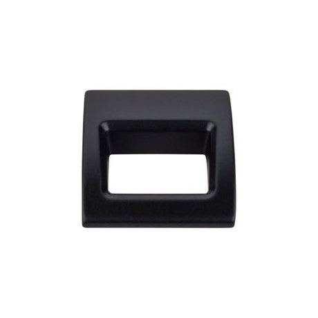 Tango Finger Pull Small ( Zinc Alloy | Flat Black - Mercer Collection ) | Manufactured Globally
