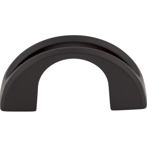 Tango U Finger Pull ( Zinc Alloy | Flat Black - Mercer Collection ) | Manufactured Globally