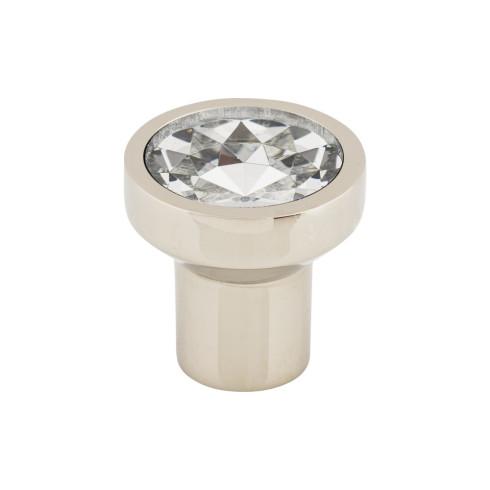 Wentworth Crystal Round Knob ( Zinc Alloy | Polished Nickel - Barrington Collection ) | Manufactured Globally