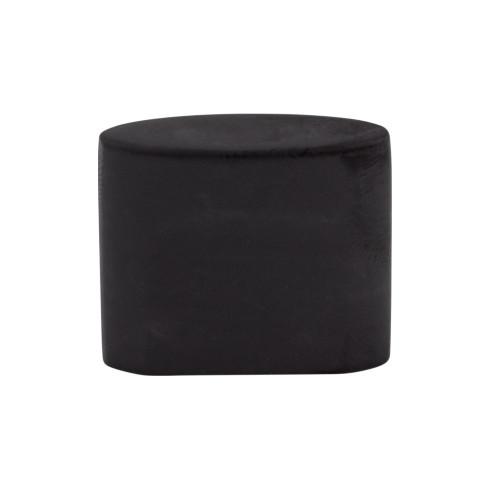 Oval Slot Knob Small ( Zinc Alloy | Flat Black - Sanctuary Collection ) | Manufactured Globally