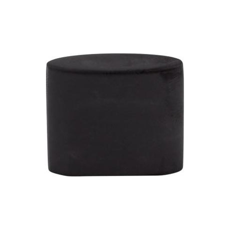 Oval Slot Knob Small ( Zinc Alloy | Flat Black - Sanctuary Collection ) | Manufactured Globally