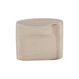Oval Slot Knob Small ( Zinc Alloy | Brushed Satin Nickel - Sanctuary Collection ) | Manufactured Globally